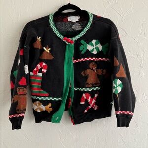 Novelty Christmas Cardigan -Candy shape buttons!!!